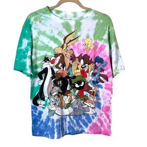 Looney Tunes Tye-Dye Graphic Tee Size Medium